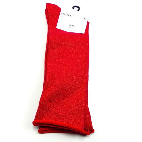 Marcmarcs Long-Socks Rot Glitzer